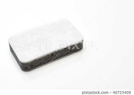 dish washing sponge on white background dish washing sponge on white background 40723409