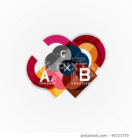 Abstract geometric option infographic banners, a b c steps process Abstract geometric option infographic banners, a b c steps process 40723770