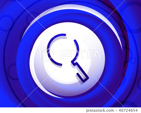 Search magnifyier web button, magnify icon. Modern magnifying glass sign, web site design or mobile 40724654