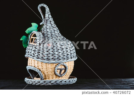 toy house on a black background 40726072