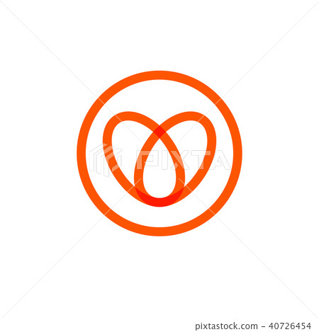 World Diabetes day symbol, stylized round logo, heart from oval shape, blood drop, circle, abstract World Diabetes day symbol, stylized round logo, heart from oval shape, blood drop, circle, abstract 40726454