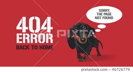 404 error page vector illustration, banner 40726779