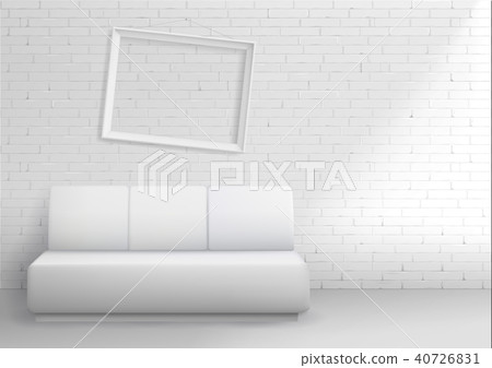 Modern interior with sofa 40726831