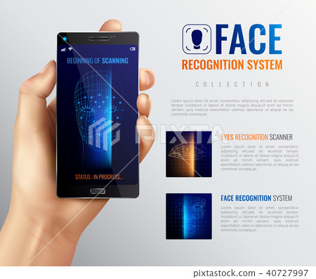 Face ID Recognition Background Face ID Recognition Background 40727997