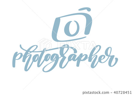 camera photographer logo icon vector template calligraphic inscription photography text Isolated on camera photographer logo icon vector template calligraphic inscription photography text Isolated on 40728451