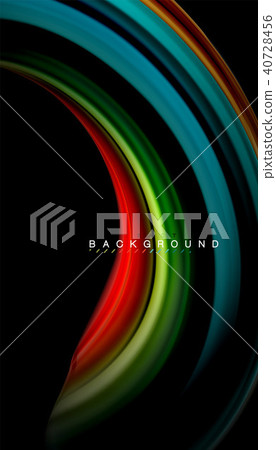 Fluid mixing colors, vector wave abstract background Fluid mixing colors, vector wave abstract background 40728456