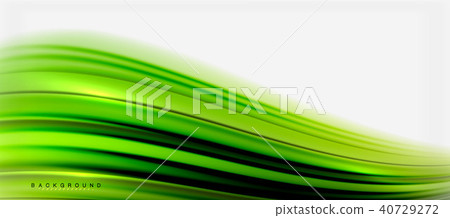 Blurred fluid colors background, abstract waves lines, vector illustration 40729272