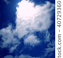 Heart cloud and blue sky 40729360