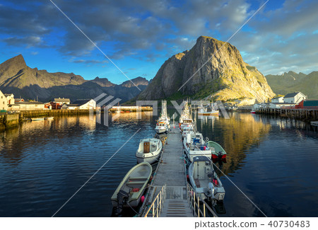 sunset - Reine, Lofoten islands, Norway 40730483