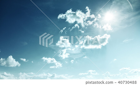 Perfect blue, sunny sky Perfect blue, sunny sky 40730488