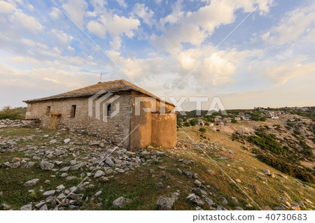 sunrise in Kastro village, Greece sunrise in Kastro village, Greece 40730683