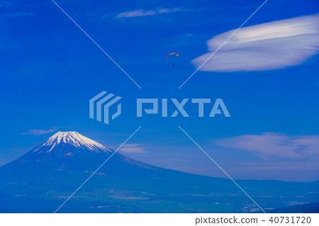 (Shizuoka Prefecture) Fly in the sky with Mt. Fuji in the background Paraglider 40731720