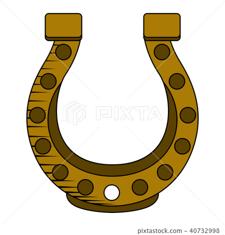 Golden horseshoe icon 40732998