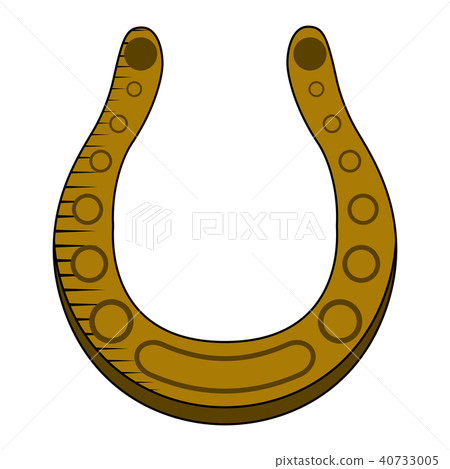Golden horseshoe icon 40733005
