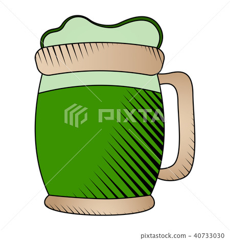 Beer mug with foam icon 40733030