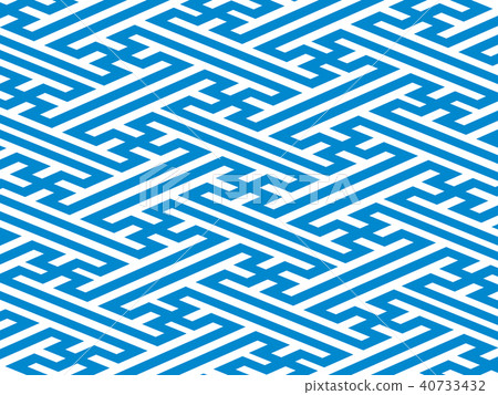 Japanese Pattern Pattern Background Material Blue and White 40733432