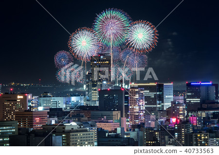 煙花在札幌市中心/北海道札幌市 40733563