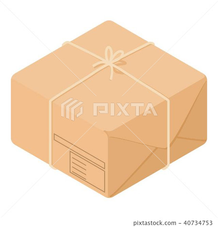 Post box icon, isometric style 40734753