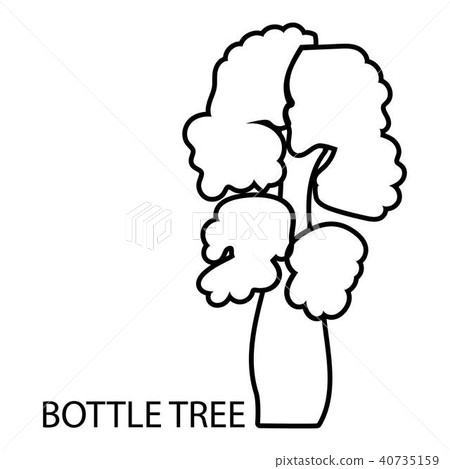 Bottle tree icon, outline style Bottle tree icon, outline style 40735159