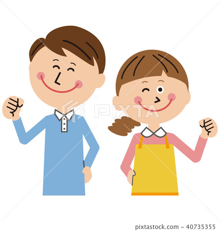 流行音樂家庭媽媽和爸爸上身微笑膽量姿勢 流行音樂家庭媽媽和爸爸上身微笑膽量姿勢 40735355