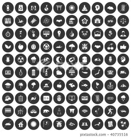100 harmony icons set black circle 100 harmony icons set black circle 40735516