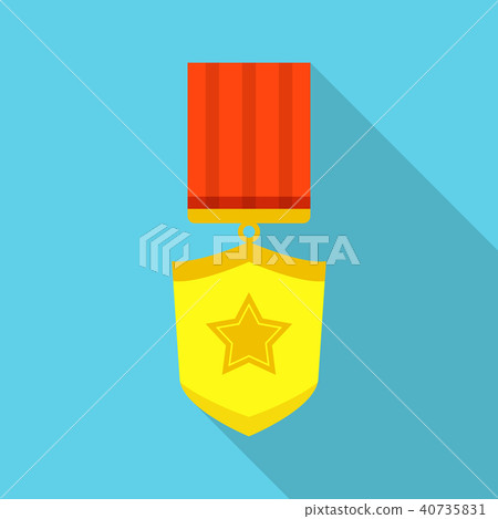 Winner icon, flat style 40735831