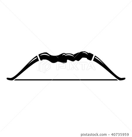 Accuracy bow icon, simple style 40735959
