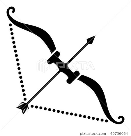Hard bow icon, simple style Hard bow icon, simple style 40736064