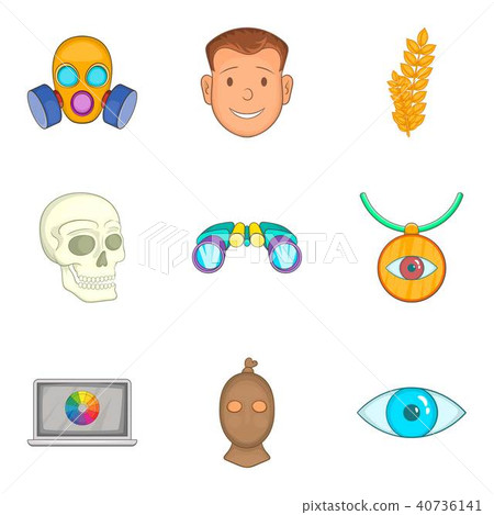 Perception icons set, cartoon style - Stock Illustration [40736141] - PIXTA