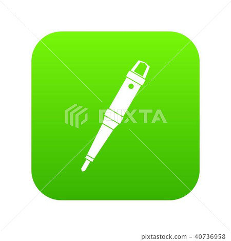 Grip of tattoo machine icon digital green Grip of tattoo machine icon digital green 40736958