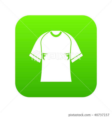 Raglan tshirt icon digital green 40737157
