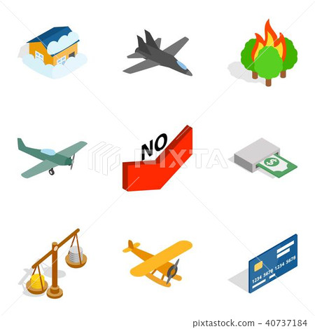 Warlord icons set, isometric style Warlord icons set, isometric style 40737184