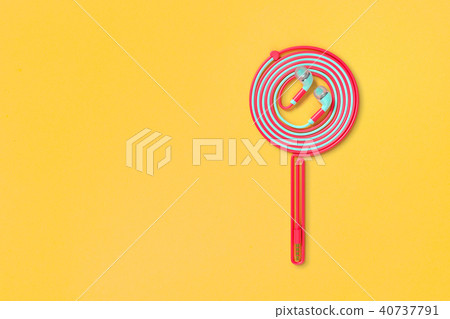 earphones red color earphones red color 40737791