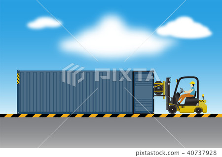 Logistics warehouse and loading dock 40737928
