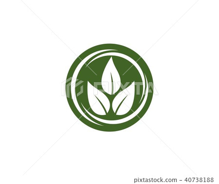 green leaf ecology nature element vector icon 40738188