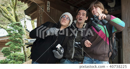 Foreigner sightseeing temple 40738225