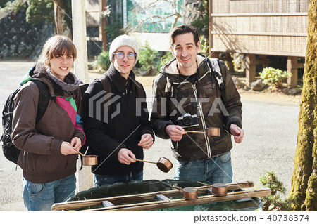 Foreigner sightseeing temple Foreigner sightseeing temple 40738374