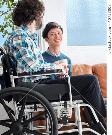 Man in wheelchair 40738808