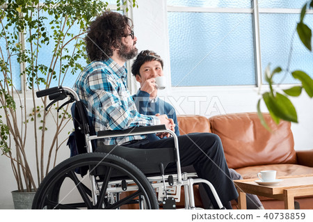 Man In Wheelchair Stock Photo 40738859 Pixta