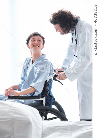 Men in a wheelchair 40739218
