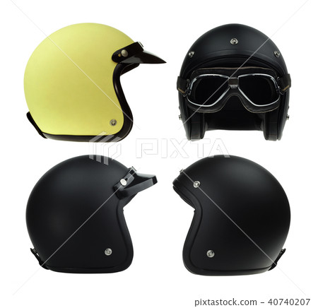 Collection of motorbike classic helmet  40740207