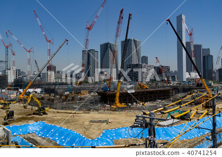 Urban Landscape Tokyo Harumi Flag 2020 Tokyo Olympic Village Construction Site May 2018 Urban Landscape Tokyo Harumi Flag 2020 Tokyo Olympic Village Construction Site May 2018 40741254
