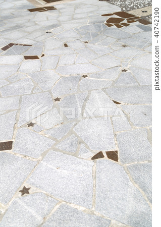 [Toyama prefecture] Kanaya cho · Main street cobblestone · star mark 40742190