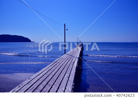 Pier of Tateyama City, Chiba Prefecture, Haraoka coast 40742623