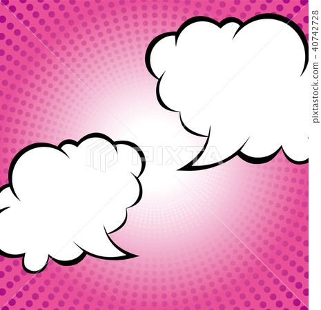 Background of multiple speech bubbles with concentrated lines of dot expression | gradient pink | comics / cartoons Background of multiple speech bubbles with concentrated lines of dot expression | gradient pink | comics / cartoons 40742728