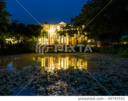 The night view of the Paper Dome in Nantou, Taiwan 40743501