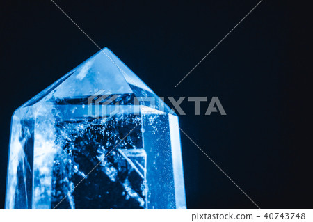 Crystal stone macro mineral surface Crystal stone macro mineral surface 40743748