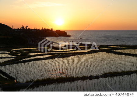 Sodei的水稻梯田（Soba no Tanada）京都府Tango City Tangocho Sodeki 40744074