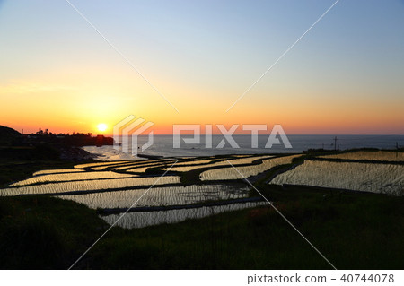 Sodei的水稻梯田（Soba no Tanada）京都府Tango City Tangocho Sodeki 40744078