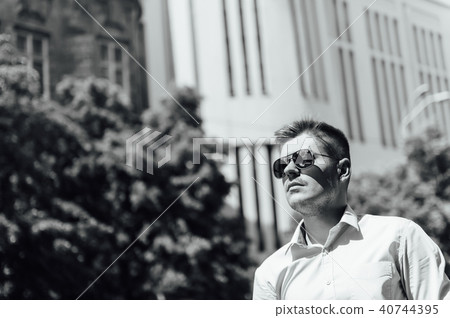 Hipster style guy. Fashion man Hipster style guy. Fashion man 40744395